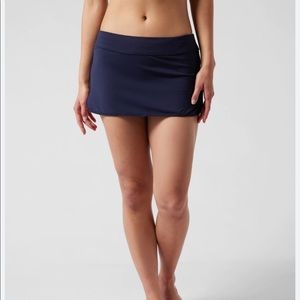 EUC Athleta Tidal Swim Skirt in Navy